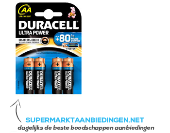 afschaffen sturen Op grote schaal Duracell Batterijen AA ultra power aanbieding | Supermarkt Aanbiedingen
