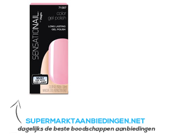 Fing'rs Sensationail pink chiffon gel polish aanbieding