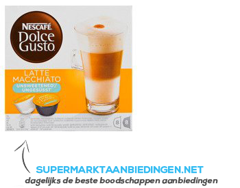 Boren lid Kalksteen Nescafé Dolce Gusto latte macchiato unsweetened | Supermarkt Aanbiedingen