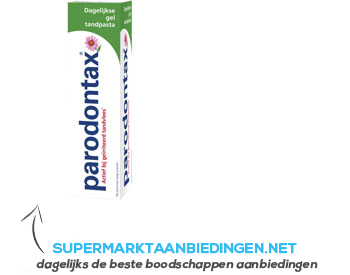 Fluoride gel tandpasta aanbieding Supermarkt Aanbiedingen