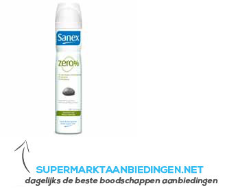 het kan gesponsord metro Sanex Zero% deodorant spray - normale huid aanbieding | Supermarkt  Aanbiedingen