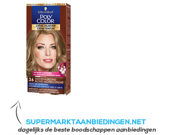 Vochtigheid geduldig ongebruikt Schwarzkopf Poly color crème haarverf middenasblond aanbieding | Supermarkt  Aanbiedingen