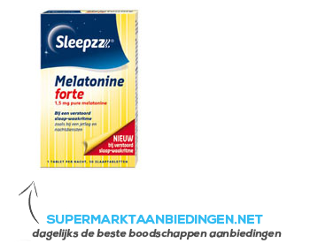 Sleepzz Melatonine en citroenmelisse forte aanbieding