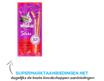 Handig Praktisch kust Whiskas Sticks rund aanbieding | Supermarkt Aanbiedingen